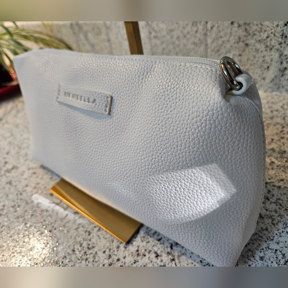NWT NEWBELLA 2 PC White Women's Handbag Set With Travel Bag & Crossbody - Picture 10 of 14